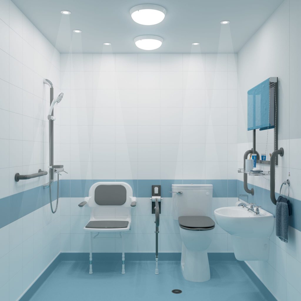 AKW Bathroom LED Lighting – Ceiling Light, Task Focused Lights, Kit or Pull Cord Switch, photo 4