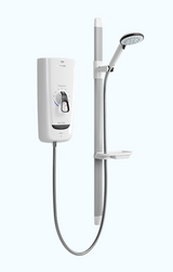 Mira Advance Flex Extra 8.7kw shower controls and riser rail
