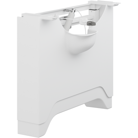 Pressalit MATRIX ANGLE DEEP basin unit, height and sideways adjustable (right-facing shown)