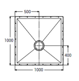 AKW Tuff Form Wet Floor Former 1000x1000mm (21008)