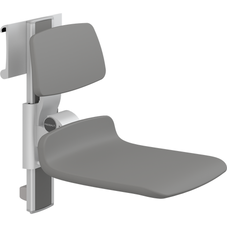 Pressalit PLUS shower seat – 450 mm Manual – Backrest Only, Standard Seat, Anthracite