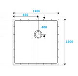 Contour ShowerDec Wet Room Floor Former 1200x1200mm (SD1200X1200)