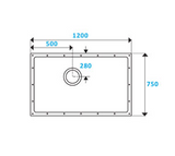 Contour ShowerDec Wet Room Floor Former 1200x750mm (SD1200X750)