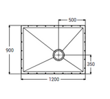 AKW Tuff Form Wet Floor Former Only 1200x900mm (21015)