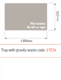 AKW Sulby Step-In Shower Tray with Built-In Gravity Waste, photo 12