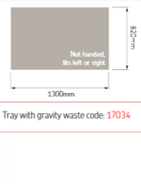 AKW Sulby Step-In Shower Tray with Built-In Gravity Waste, photo 12