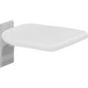 Pressalit PLUS folding seat – Fixed Height, White