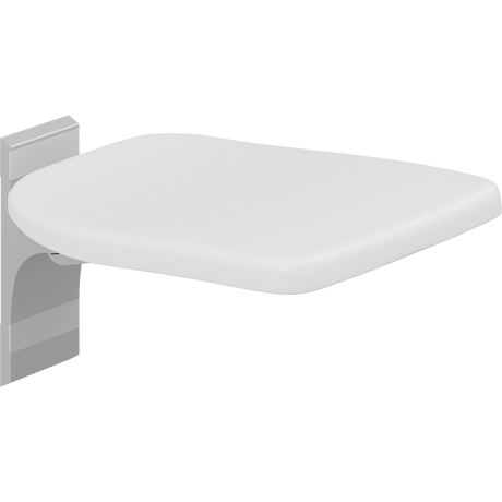 Pressalit PLUS folding seat – Fixed Height, White