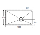 AKW Tuff Form Wet Floor Former Only 1500x820mm (21036)