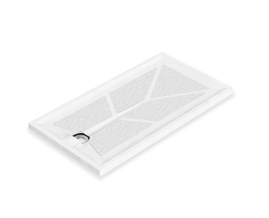 AKW Braddan 1700x700mm Level Access Shower Tray & Gravity Waste (16028W)