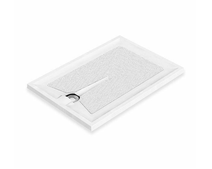 AKW Braddan 1000x800mm level access shower tray with gravity waste Code 16528W