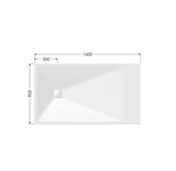AKW Onyx Exclusif Shower Tray 1600x900mm White (12832WH)