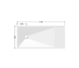AKW Onyx Exclusif Shower Tray 1700x800mm White (12834WH)