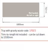 AKW Sulby Step-In Shower Tray with Built-In Gravity Waste, photo 16