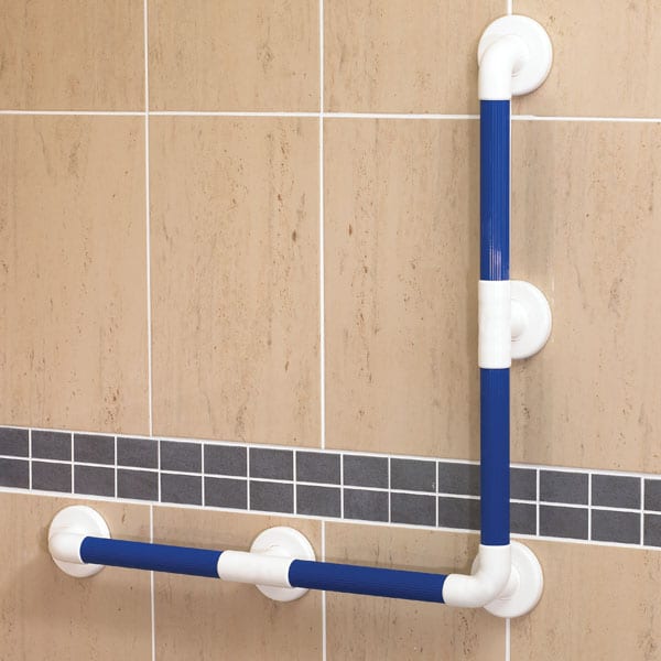 AKW 1900 Series Heavy Duty Fluted Grab Rail – Straight or Angled, White or Blue, photo 13