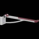 Pressalit PLUS Support Arm, Height Adjustable for Retro-Fitting – Red