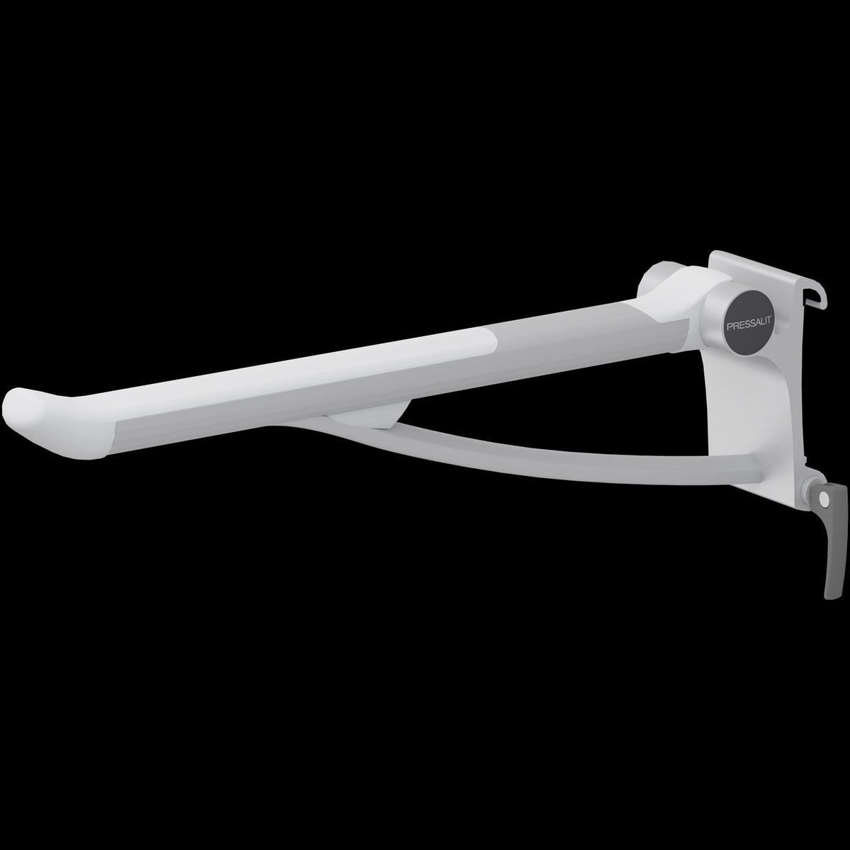 Pressalit PLUS Support Arm, Sideways Adjustable – White, view 3
