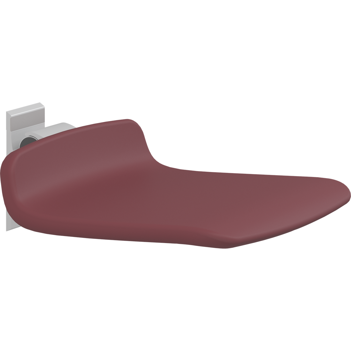 Pressalit PLUS fixed height shower seat – 450 mm, Red