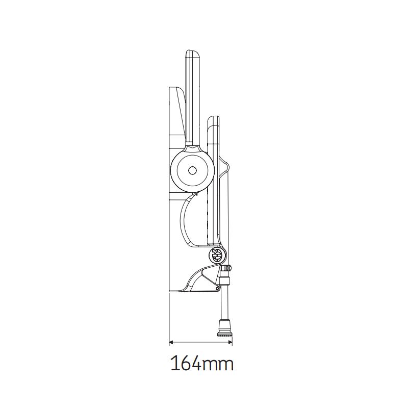 AKW 2000 Series Fold Up Shower Seat – Compact, Standard or Back & Arms, photo 15