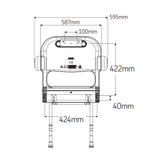 AKW 2000 Series Fold Up Shower Seat – Compact, Standard or Back & Arms, photo 13