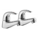 AKW Denova Lever Wash Basin Taps (Pair) – Standard or Flow Limited