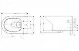 AKW Navlin Wall Hung Toilet Pan (23573)