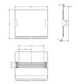 AKW Tilted Mirror with Handle (23605SS)