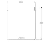 AKW Onyx Small Bathroom Shelf (23681)