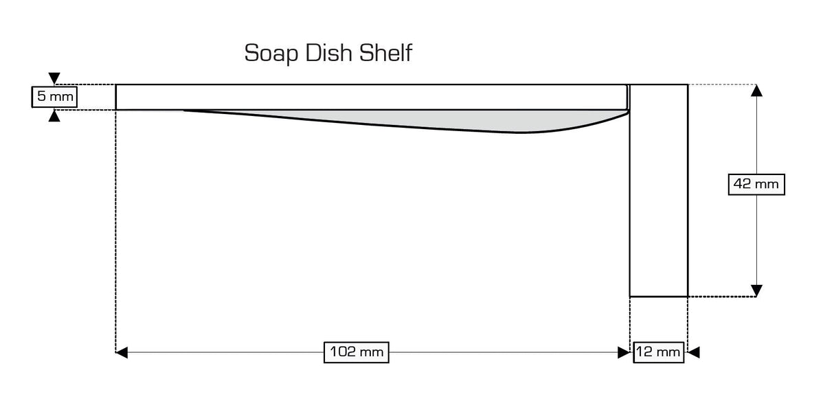 AKW Onyx Soap Dish Chrome (23683)