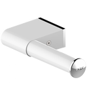 AKW Onyx Toilet Roll Holder – White & Chrome or Black & Chrome