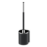 AKW Onyx Toilet Brush Black and Chrome (23687)