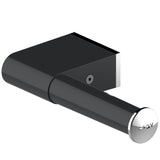 AKW Onyx Toilet Roll Holder Black and Chrome (23688)