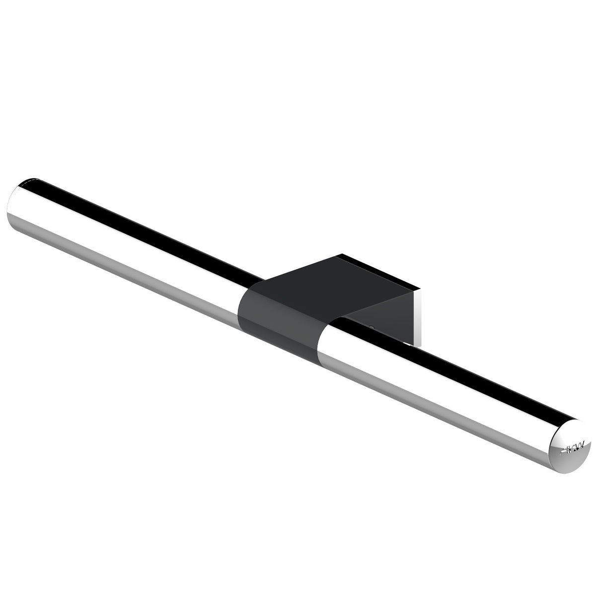 AKW Onyx Towel Rail Black and Chrome (23689)