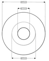 AKW Onyx Robe Hook Chrome (23690)