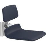 Pressalit PLUS replacement shower seat – 450 mm – Backrest Only, Standard Seat, Dark Blue