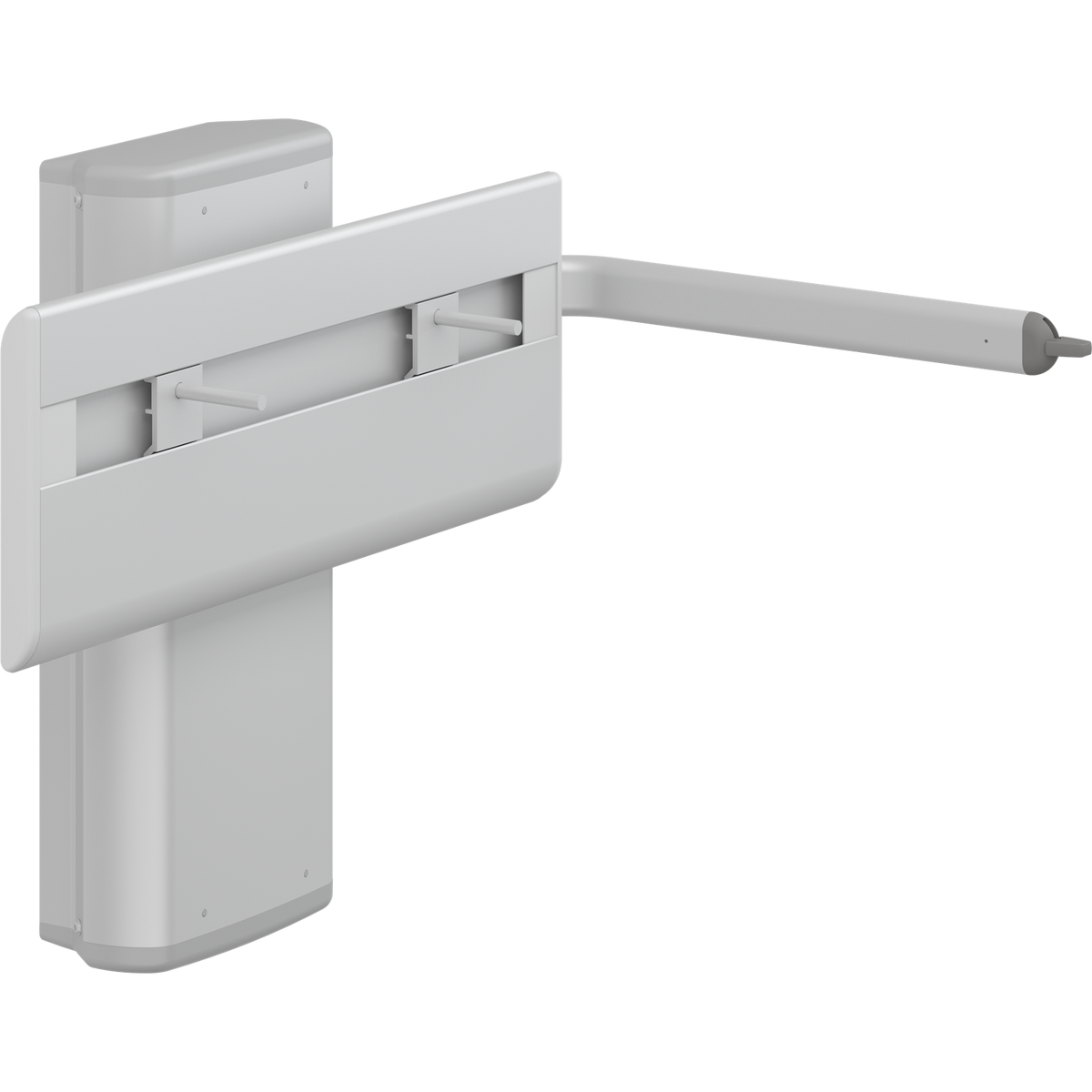 Pressalit PLUS wash basin bracket, gas-assisted with lever control