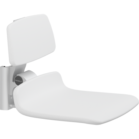 Pressalit PLUS replacement shower seat – 450 mm – Backrest Only, Standard Seat, White
