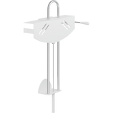 Pressalit VALUE gas-assisted wash basin bracket, white