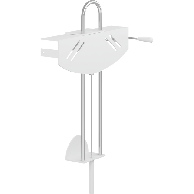Pressalit VALUE gas-assisted wash basin bracket, white