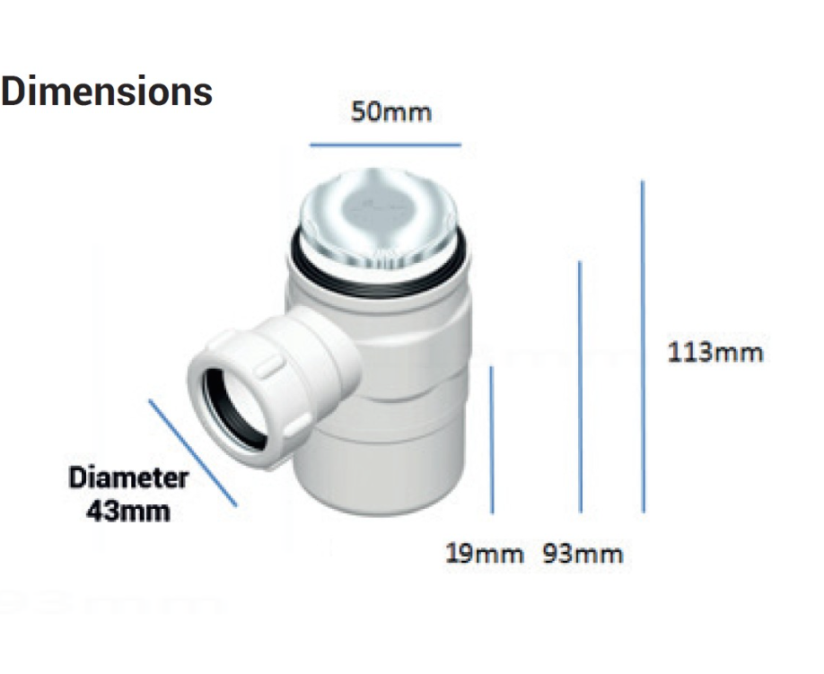 AKW 19mm Standard Gravity Waste (25125)