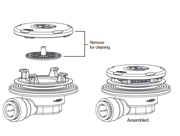 AKW PW50 22mm Pumped Waste For Shower Tray (25405)