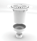 TF75 1 part bottom outlet gravity waste 25408 for vinyl floors