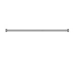 AKW Straight Shower Curtain Rail, photo 3