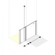 AKW Larenco Care Half Height Shower Door