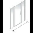 AKW Larenco Full Height Hinged Shower Door