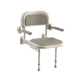 AKW 3000 Series Fold Up Shower Seat with Back & Arms – Unpadded or Padded, photo 3