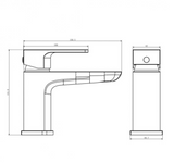 Kartell K-VIT Kolt Mono Mini Basin Mixer Chrome (TAP302KCP)