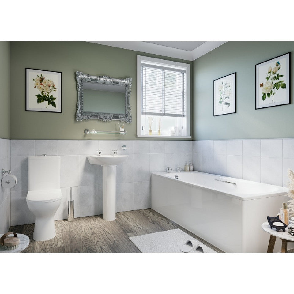 AKW Marlbrook Gloss White Bath Panel, photo 2