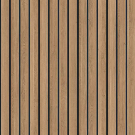 Naturepanel Brown Cuneo Oak Wood Slat Bathroom Wall Panel
