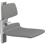 Pressalit PLUS shower seat – 450 mm Manual – Backrest Only, Standard Seat, Anthracite